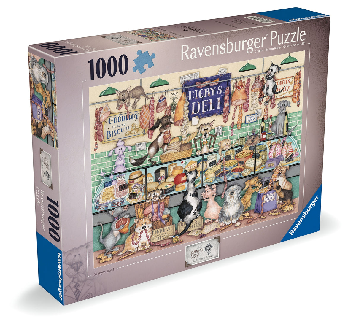 Linda Jane Smith: Dapper Dogs #1 Digby's Deli 1000pc [Ravensburger Puzzle]