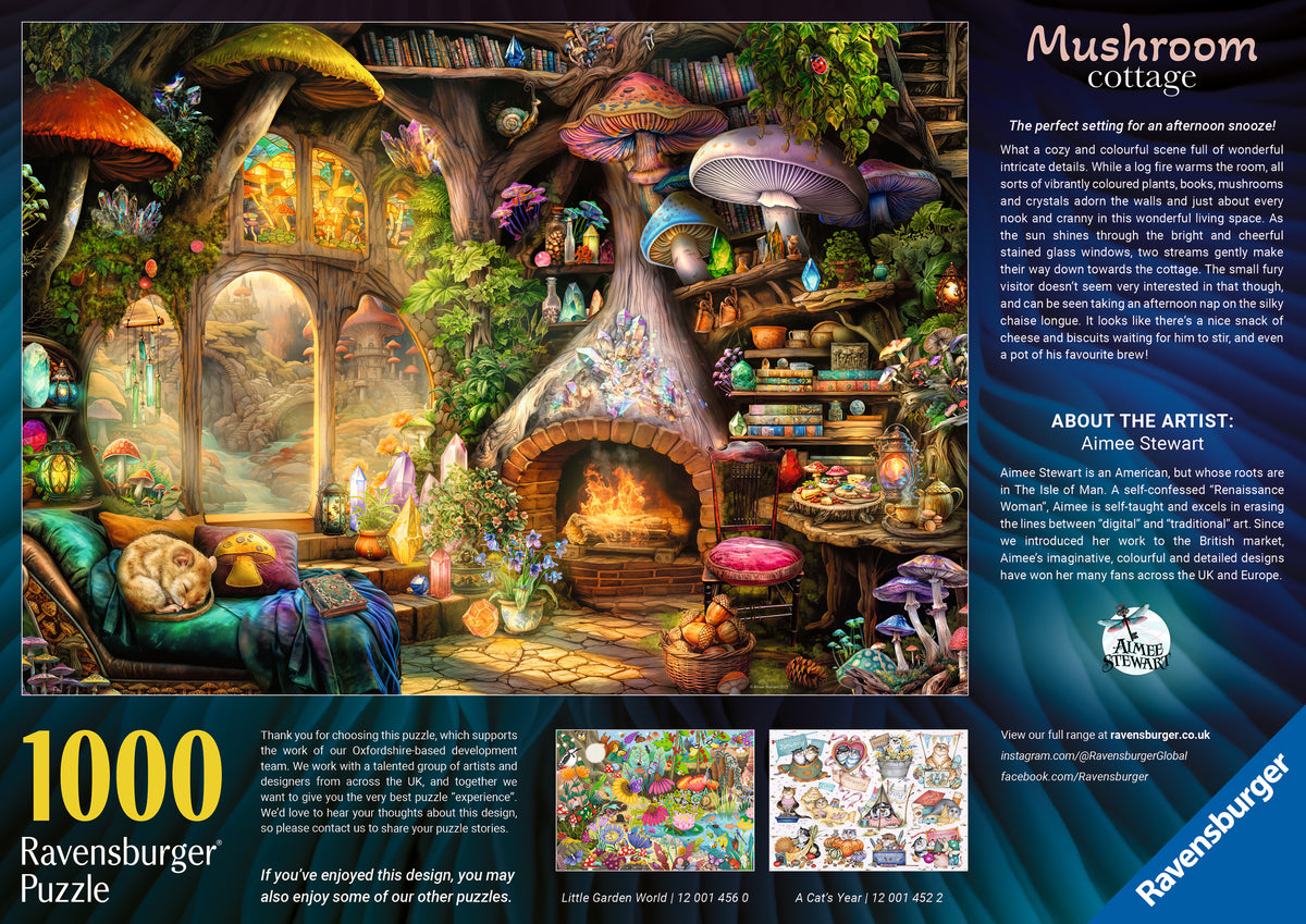 Aimee Stewart: Mushroom Cottage 1000pc [Ravensburger Puzzle]