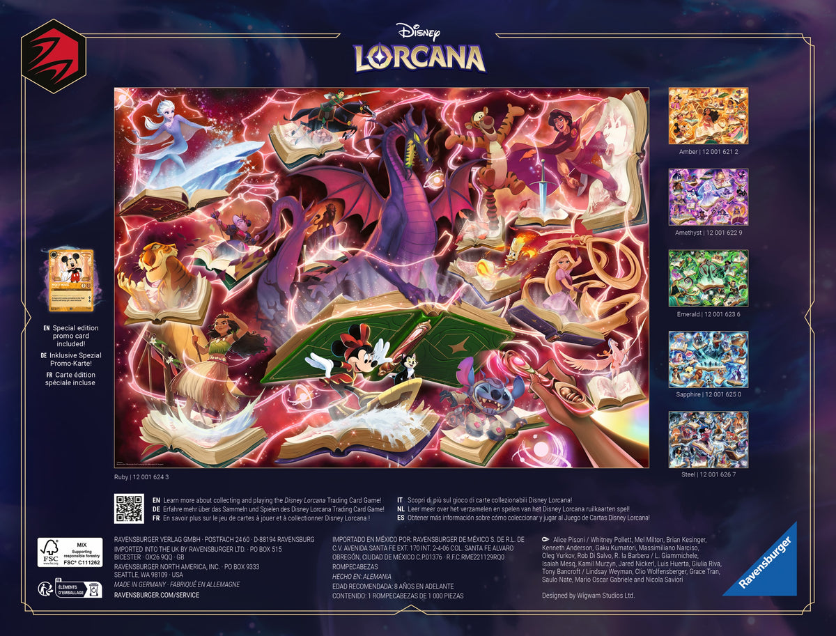 Disney Lorcana: Ruby 1000pc [Ravensburger Puzzle]