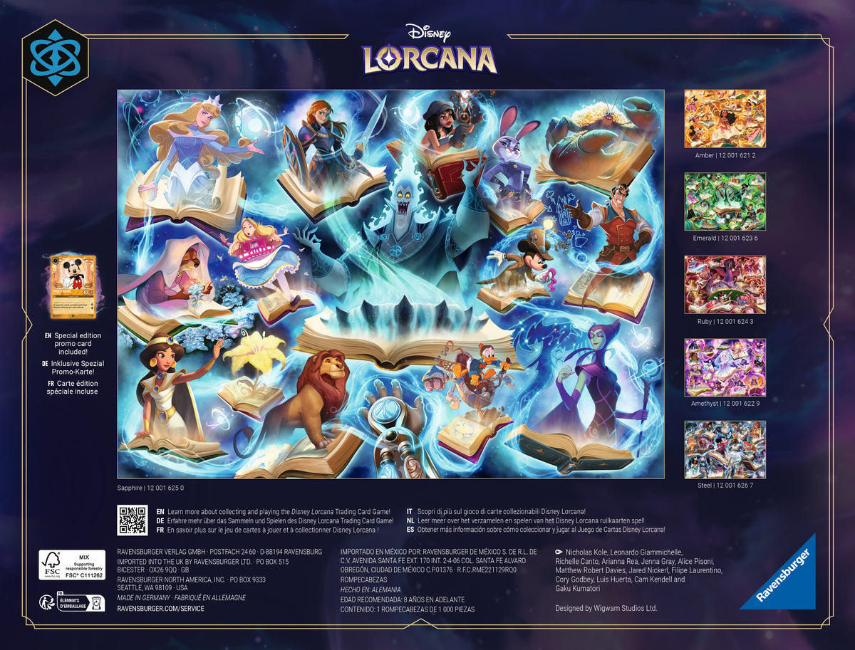 Disney Lorcana: Sapphire 1000pc [Ravensburger Puzzle]
