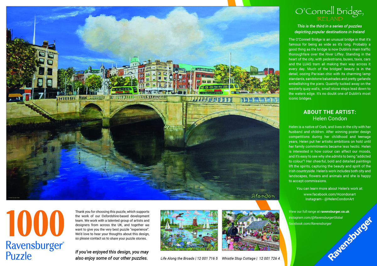 Irish Collection: O'Connell Bridge, Dublin 1000pc [Ravensburger Puzzle]