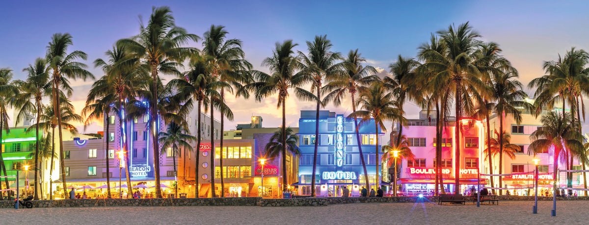 Glow on Ocean Drive 1000pc Panorama [Ravensburger Puzzle]