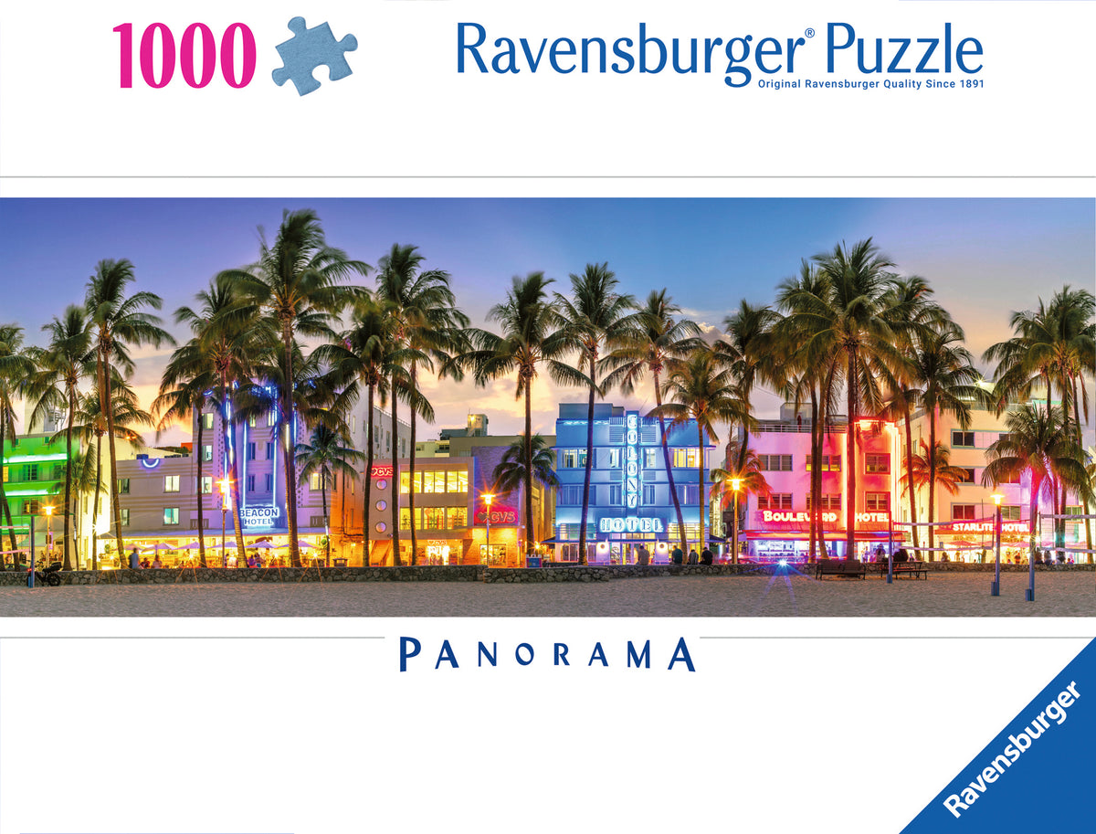 Glow on Ocean Drive 1000pc Panorama [Ravensburger Puzzle]