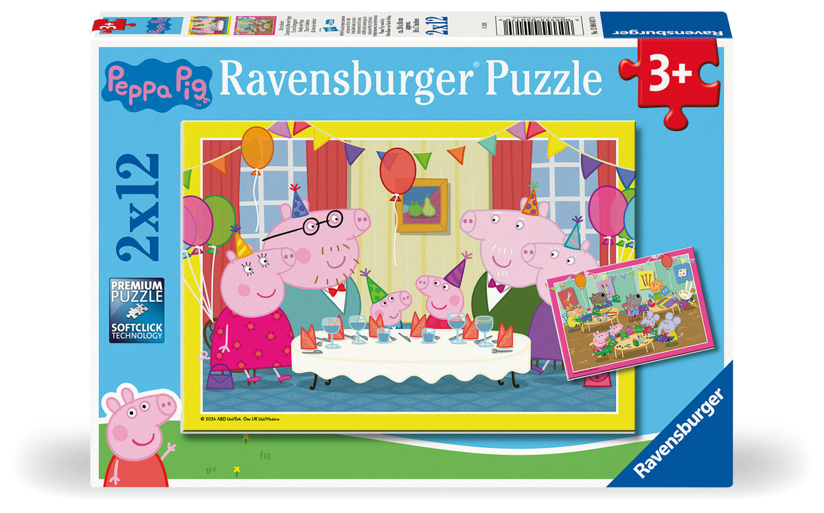 Peppa Pig: TBC 2x12pc [Ravensburger Puzzle]