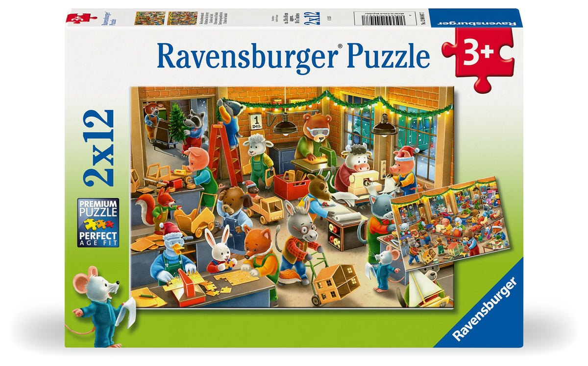 Christmas Toy Factory 2x24pc [Ravensburger Puzzle]