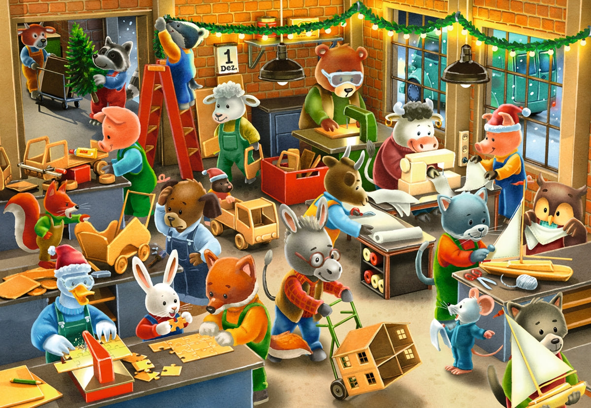 Christmas Toy Factory 2x24pc [Ravensburger Puzzle]