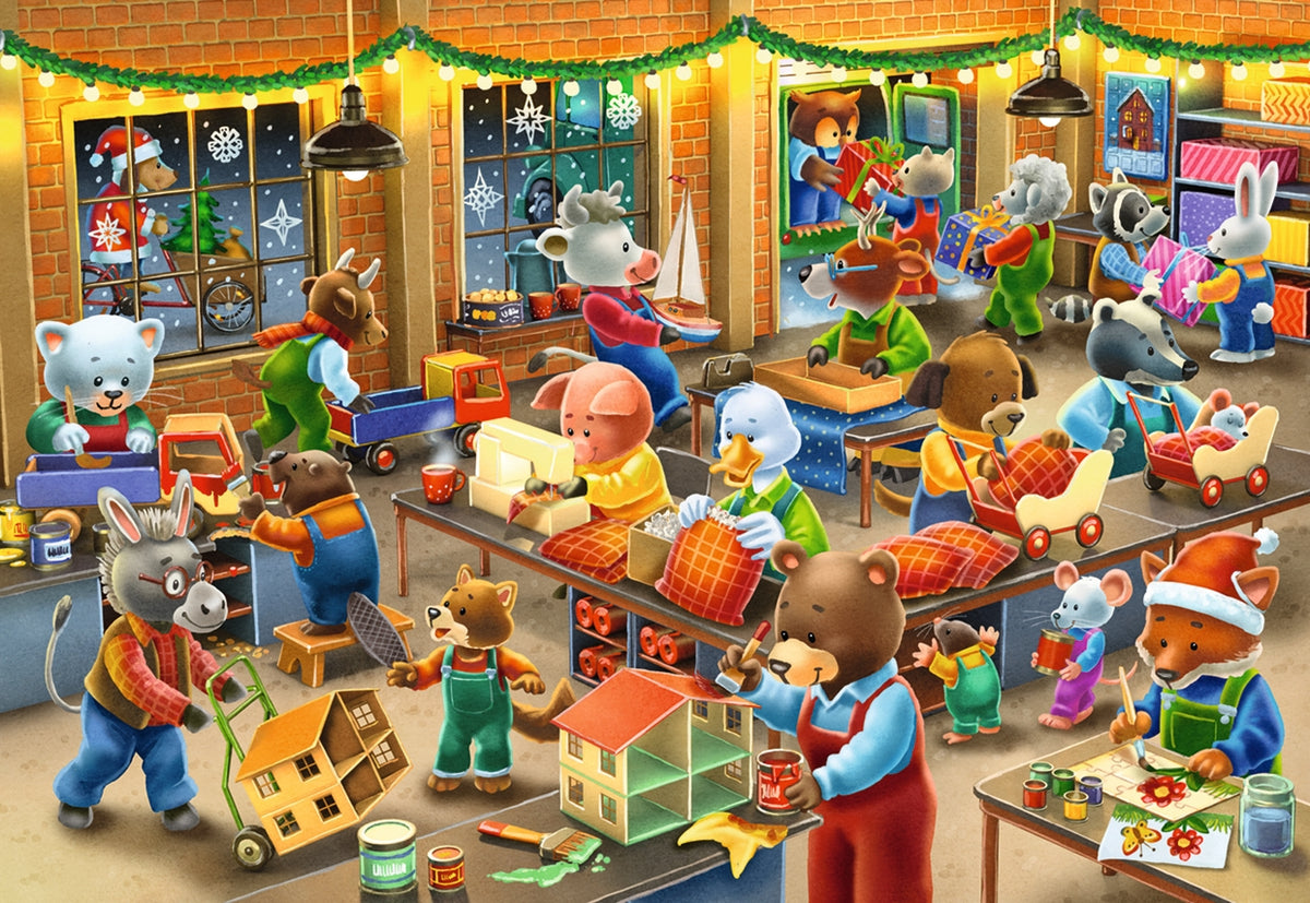 Christmas Toy Factory 2x24pc [Ravensburger Puzzle]
