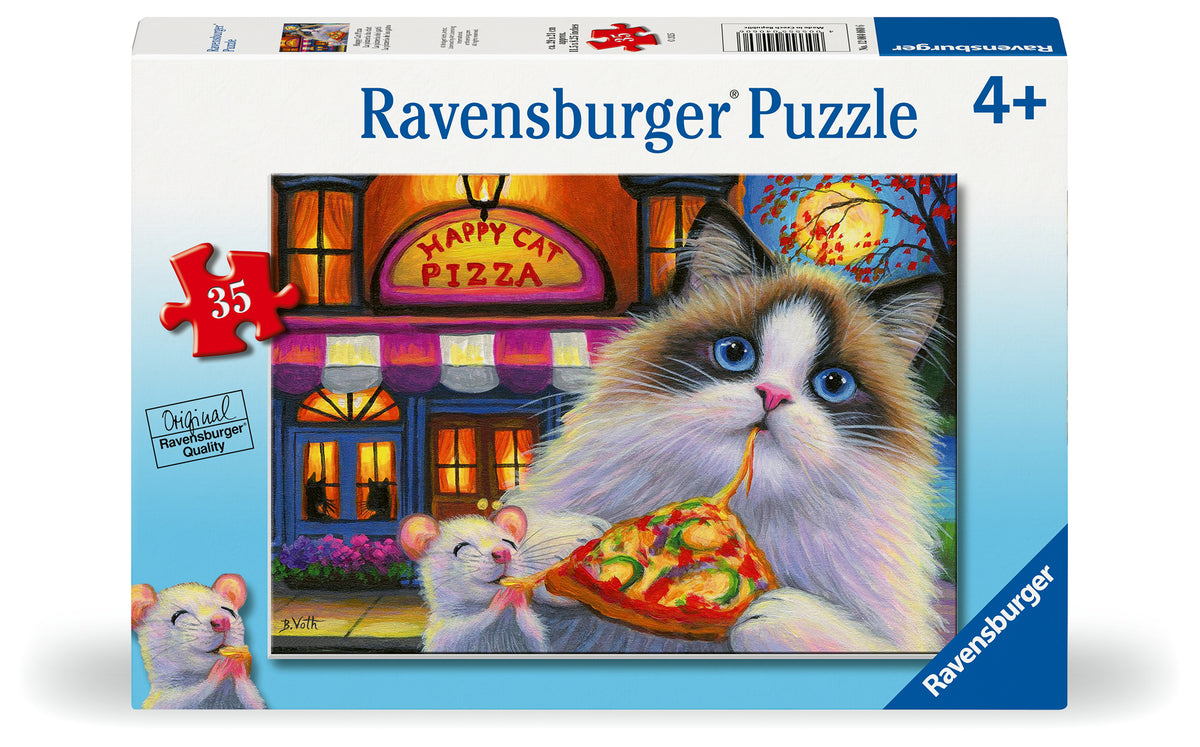 Happy Cat Pizza 35pc [Ravensburger Puzzle]
