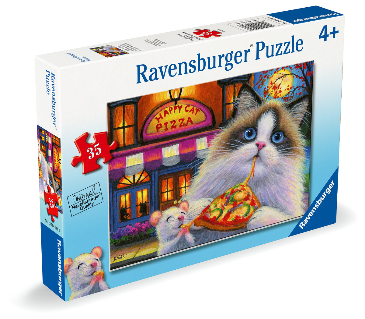 Happy Cat Pizza 35pc [Ravensburger Puzzle]