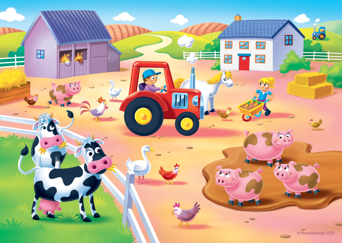 My First Puzzles: How Many Can You Count? 6/8/10/12pc [Ravensburger Puzzle]
