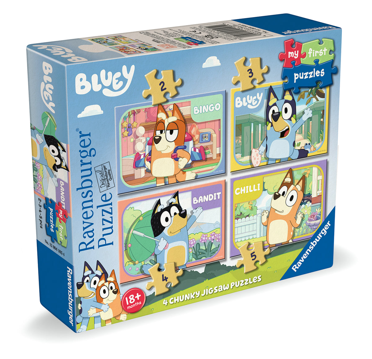 Bluey: My first 4-in-a-Box 2/3/4/5c [Ravensburger Puzzle]