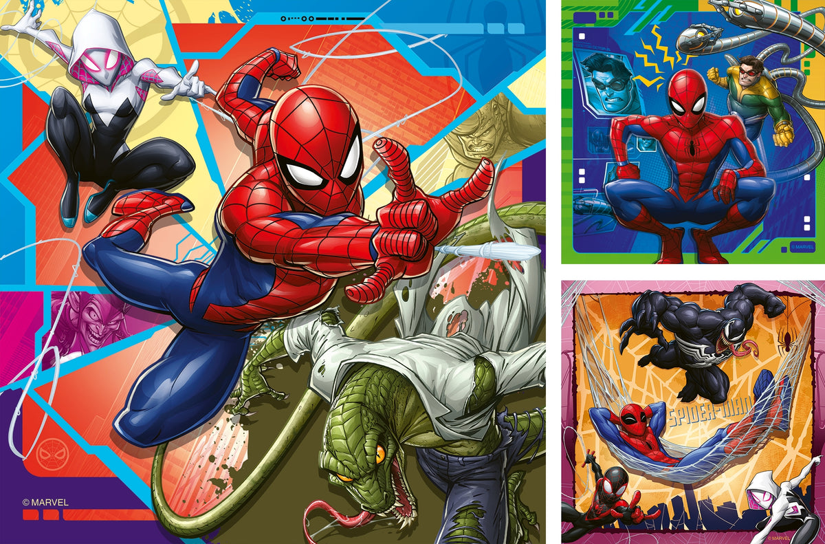 Marvel Spider-Man: It's Web-Slinging Time! 3x49pc [Ravensburger Puzzle]