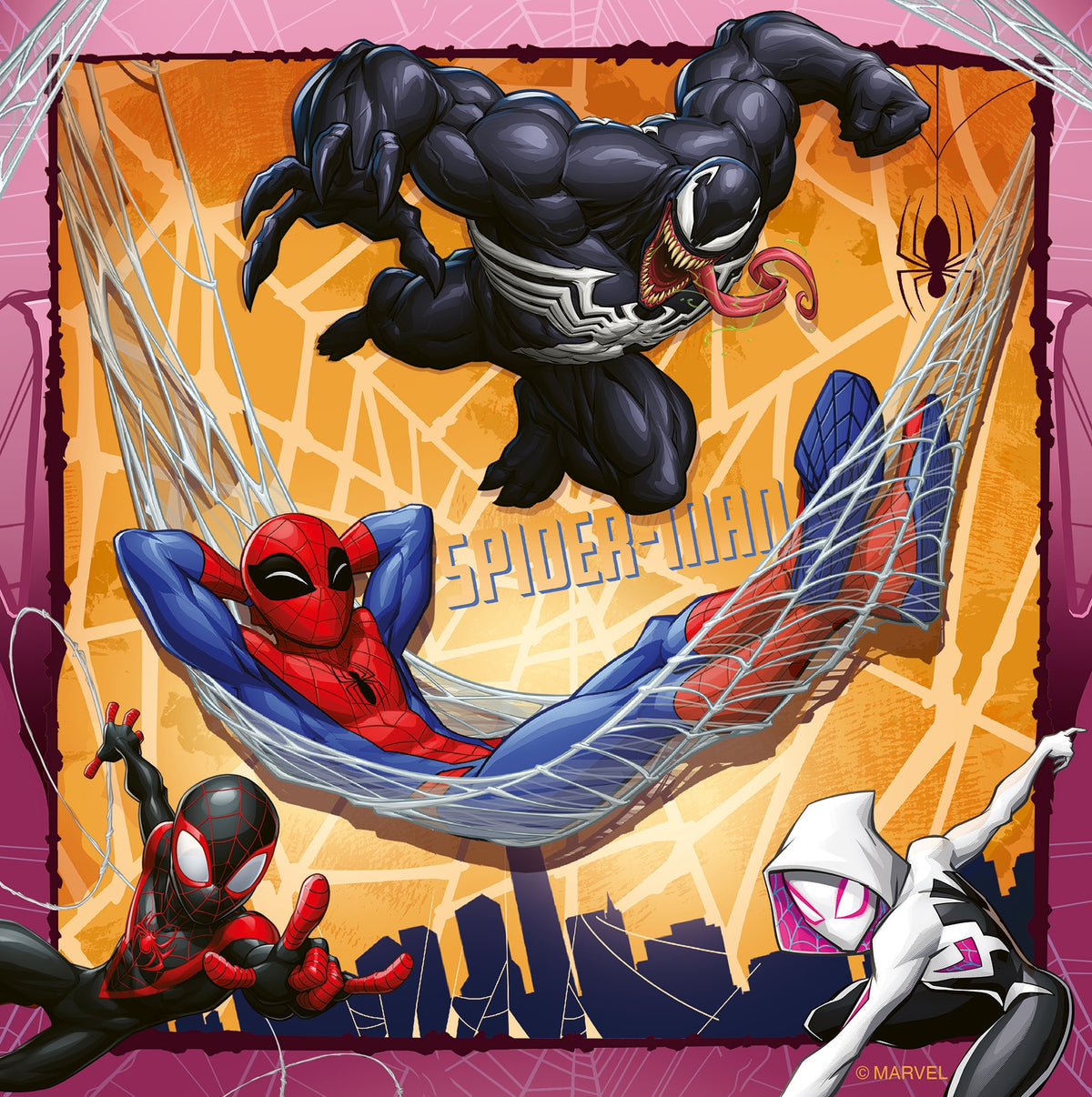 Marvel Spider-Man: It's Web-Slinging Time! 3x49pc [Ravensburger Puzzle]
