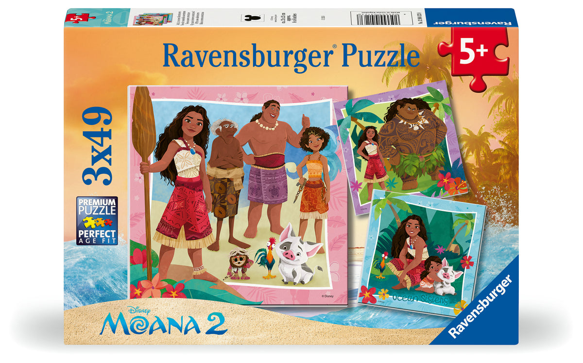 Disney Moana 2: TBC 3x49pc [Ravensburger Puzzle]
