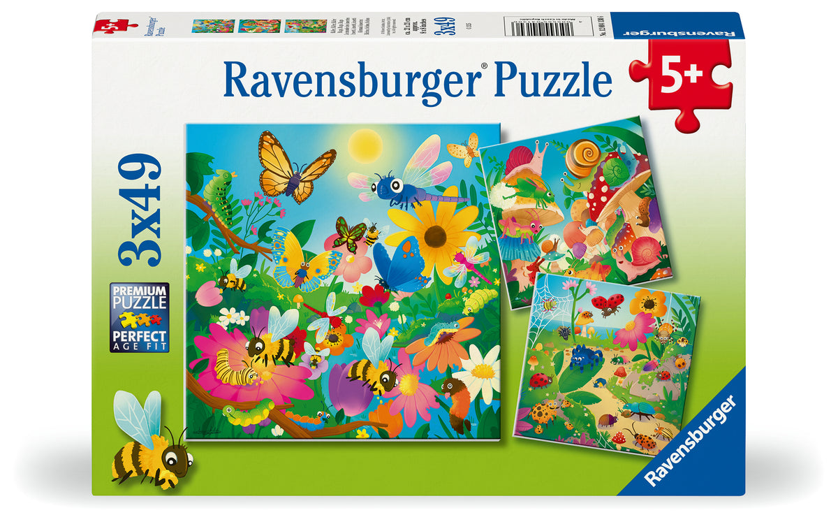 Bugs, Bugs, Bugs 3x49pc [Ravensburger Puzzle]