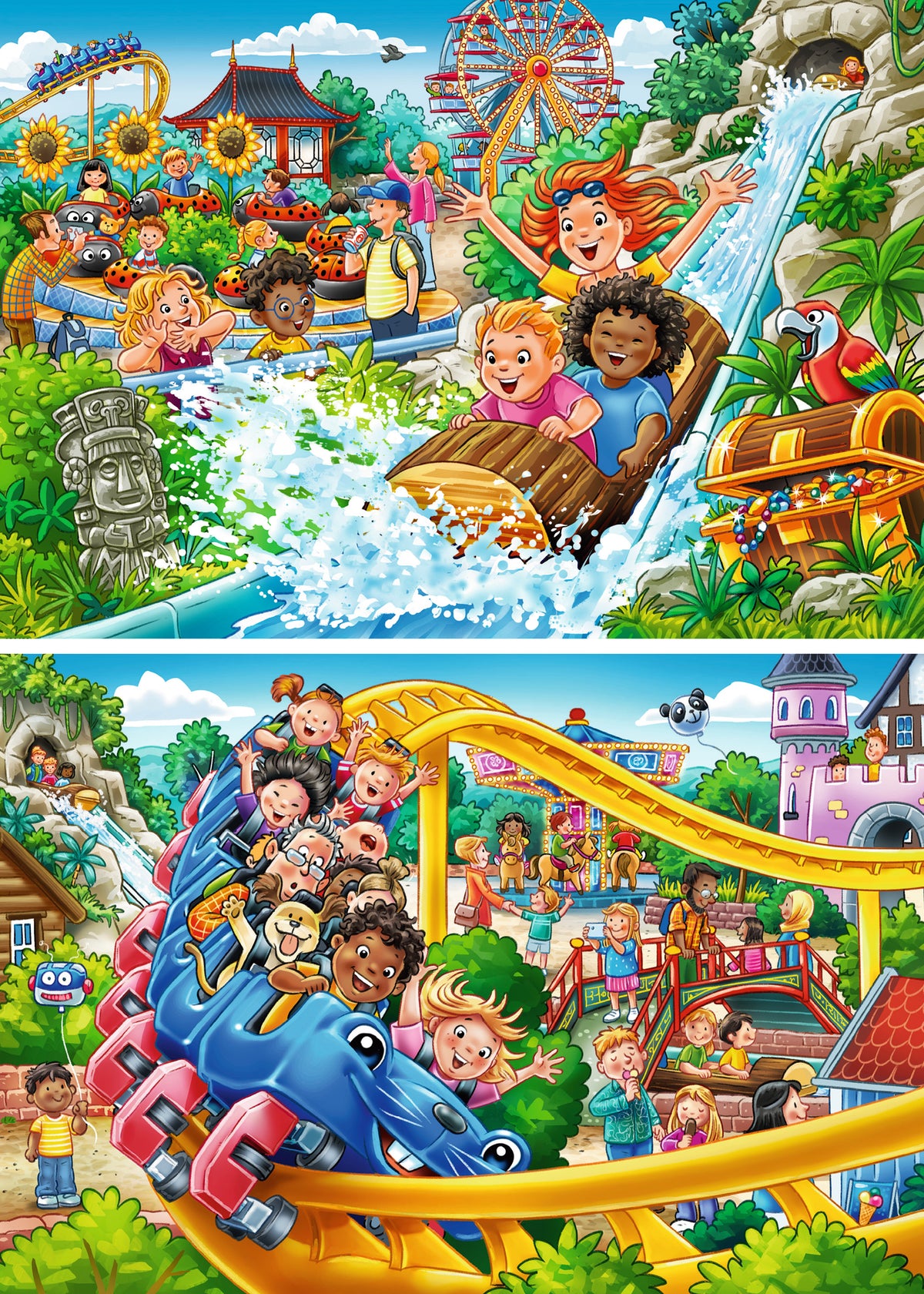 Amusement Park 2x24pc [Ravensburger Puzzle]