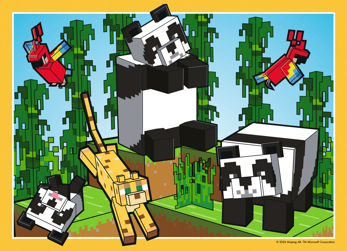 Minecraft: Realms & Adventures 4x100pc Bumper Puzzle Pack [Ravensburger Puzzle]