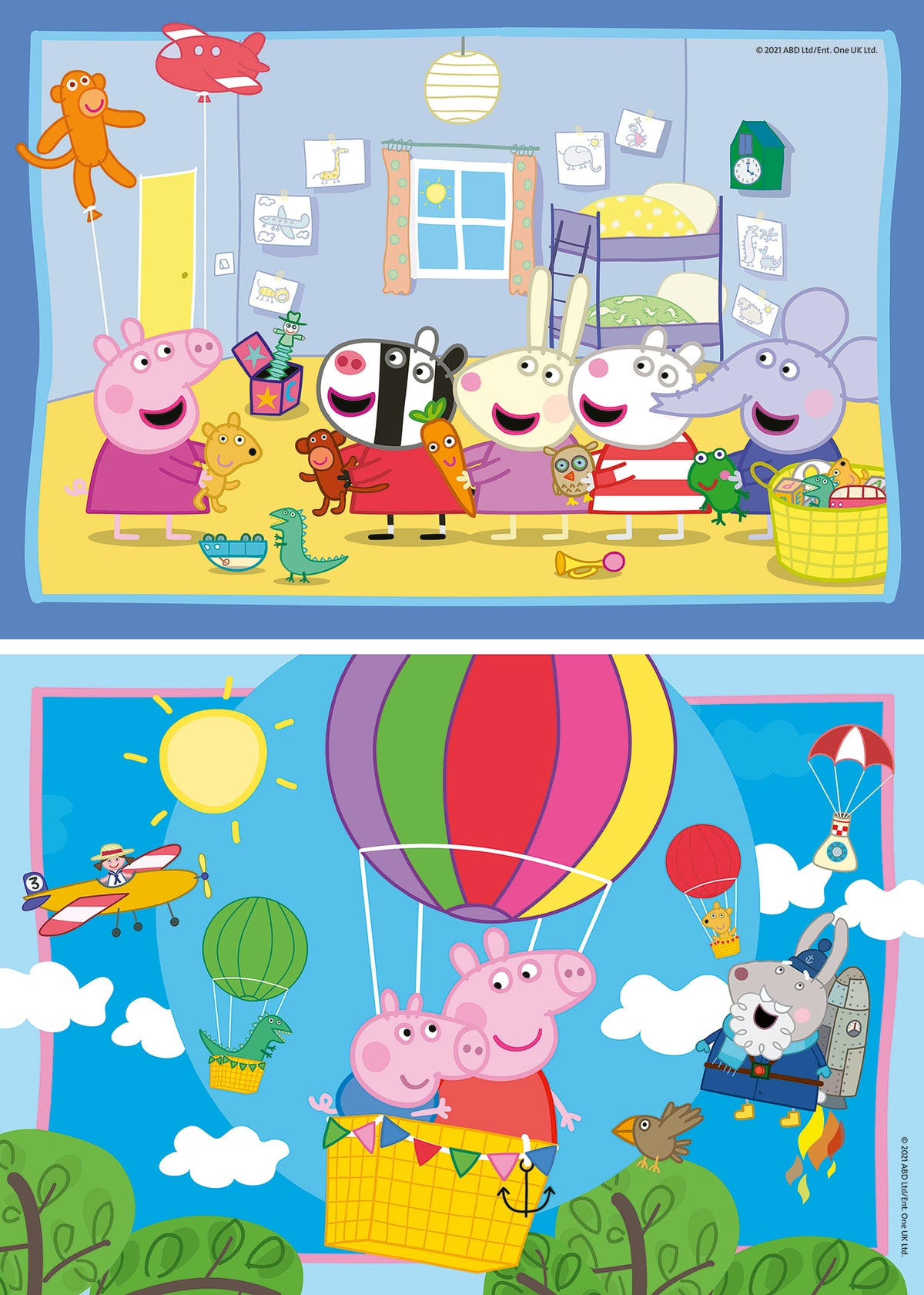 Peppa Pig: Peppa's Adventures 2x12pc [Ravensburger Puzzle]