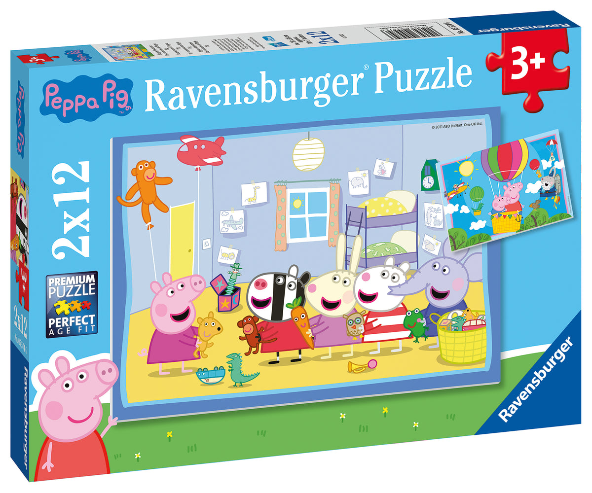 Peppa Pig: Peppa's Adventures 2x12pc [Ravensburger Puzzle]