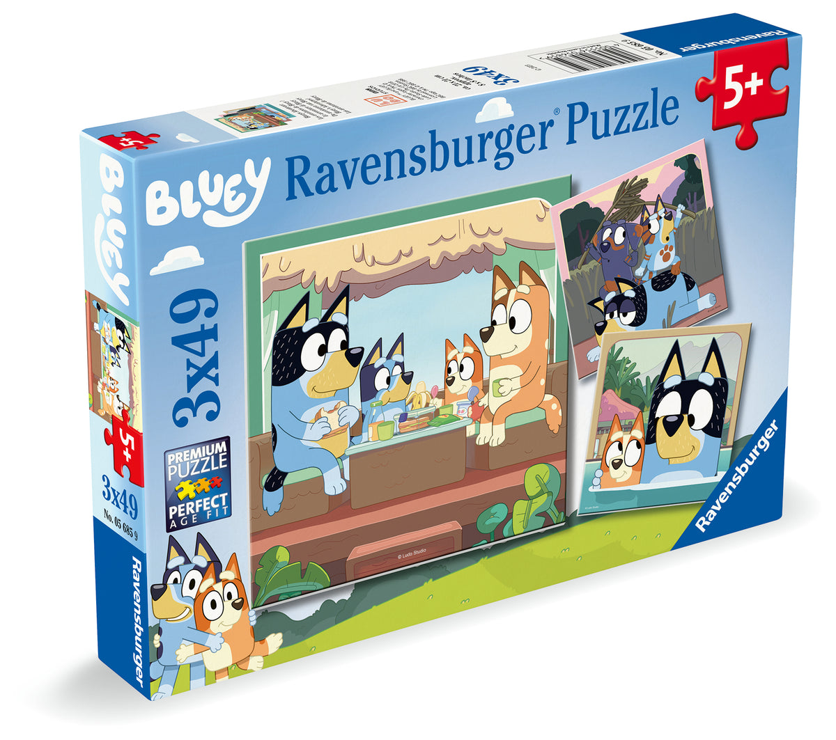 Bluey: Bluey's Adventures! 3x49pc [Ravensburger Puzzle]