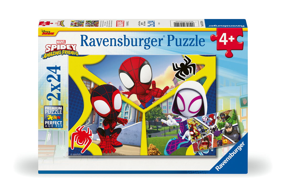 Marvel: Spidey & His Friends 2x24pc [Ravensburger Puzzle]