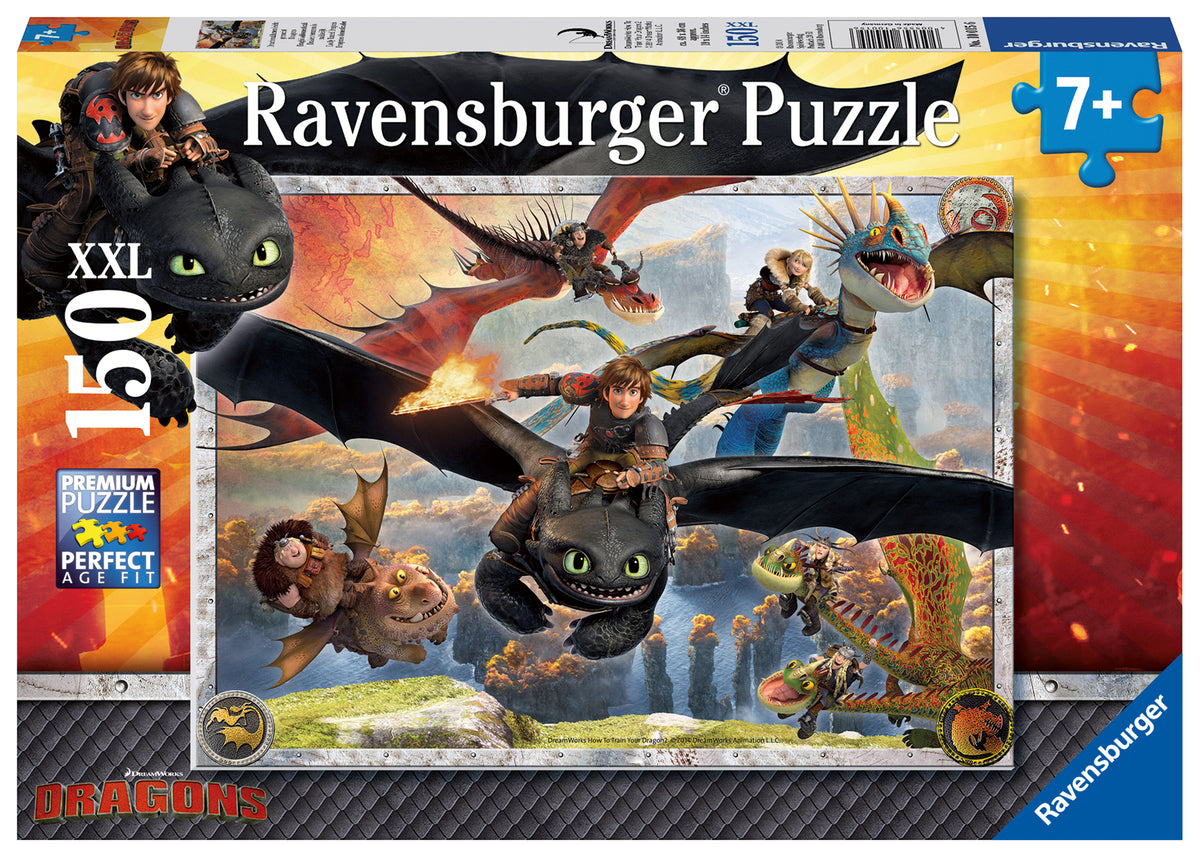 How to Train Your Dragon: Easily Tamed Dragons 150pc [Ravensburger Puzzle]