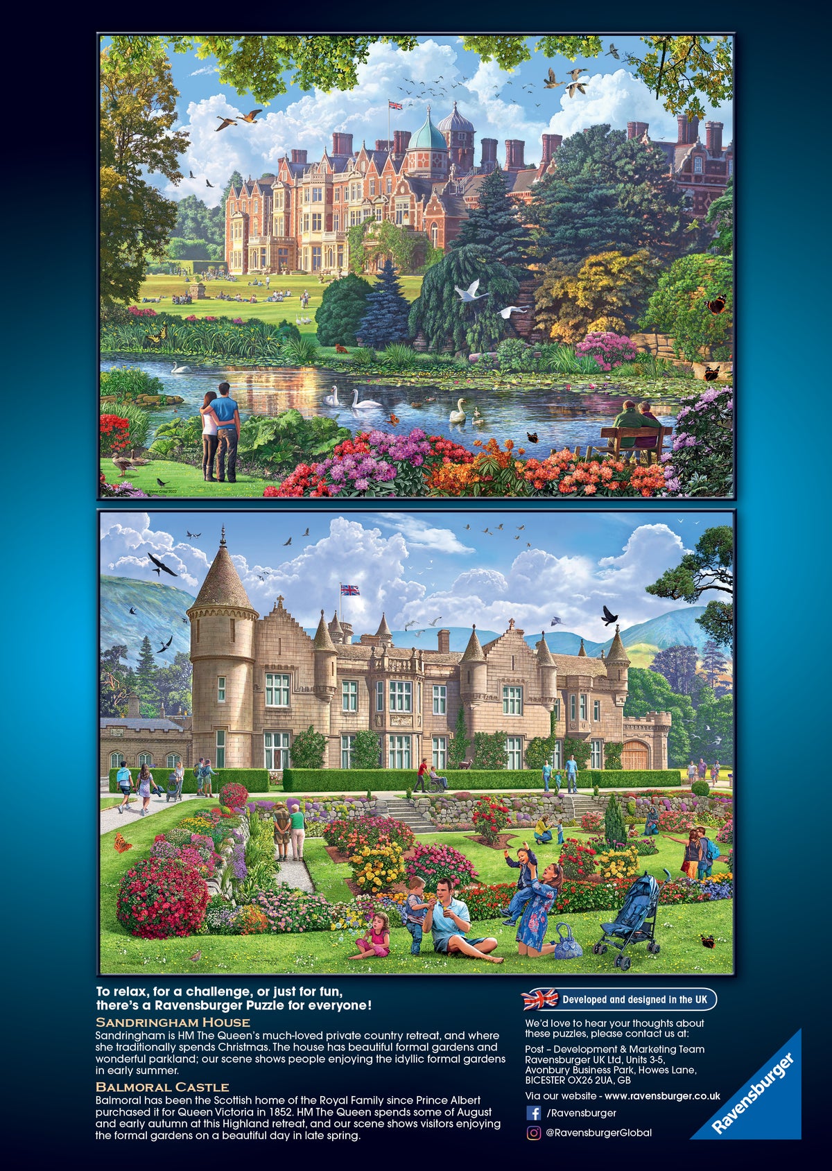 Happy Days: #5 Royal Residences 4x500pc [Ravensburger Puzzle]