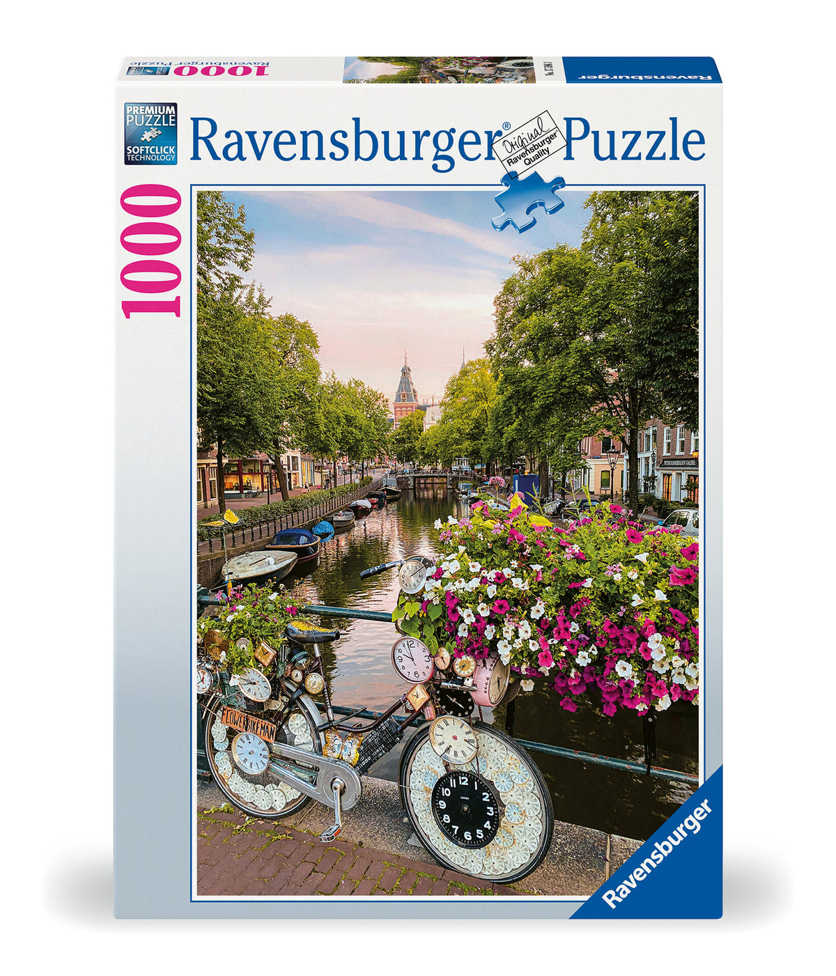 Bicycle and Flowers in Amsterdam 1000pc [Ravensburger Puzzle]