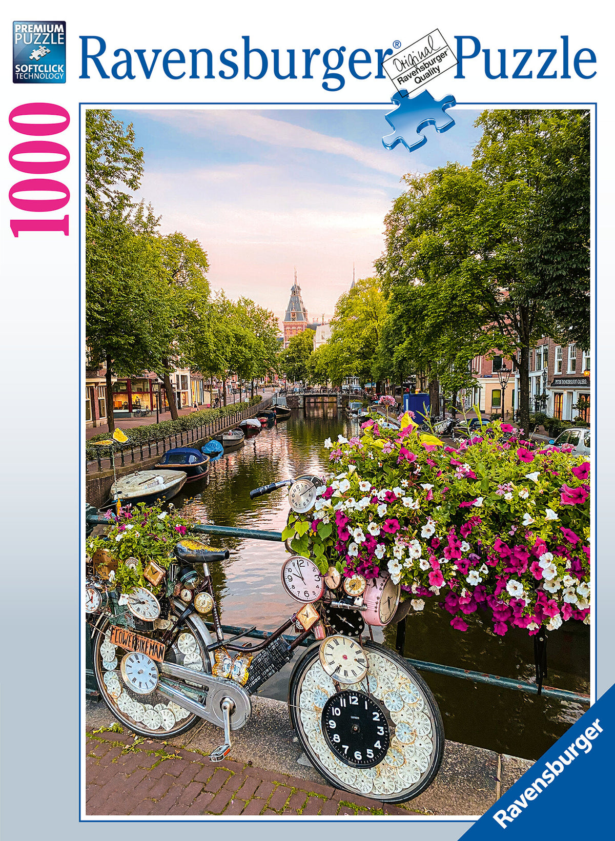 Bicycle and Flowers in Amsterdam 1000pc [Ravensburger Puzzle]