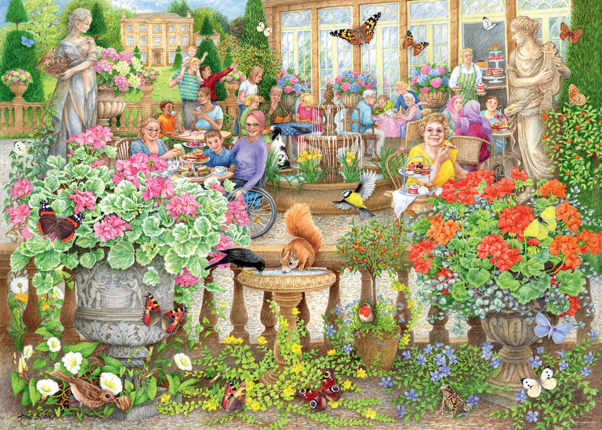 Cozy Cafe No. 2 - Secret Garden 1000pc [Ravensburger Puzzle]