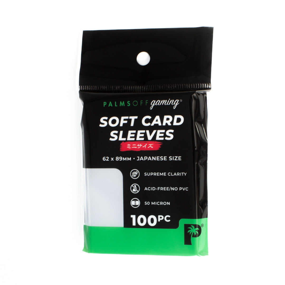 Soft Card Sleeves - Japanese Size (100/pack) [Palms Off Gaming]