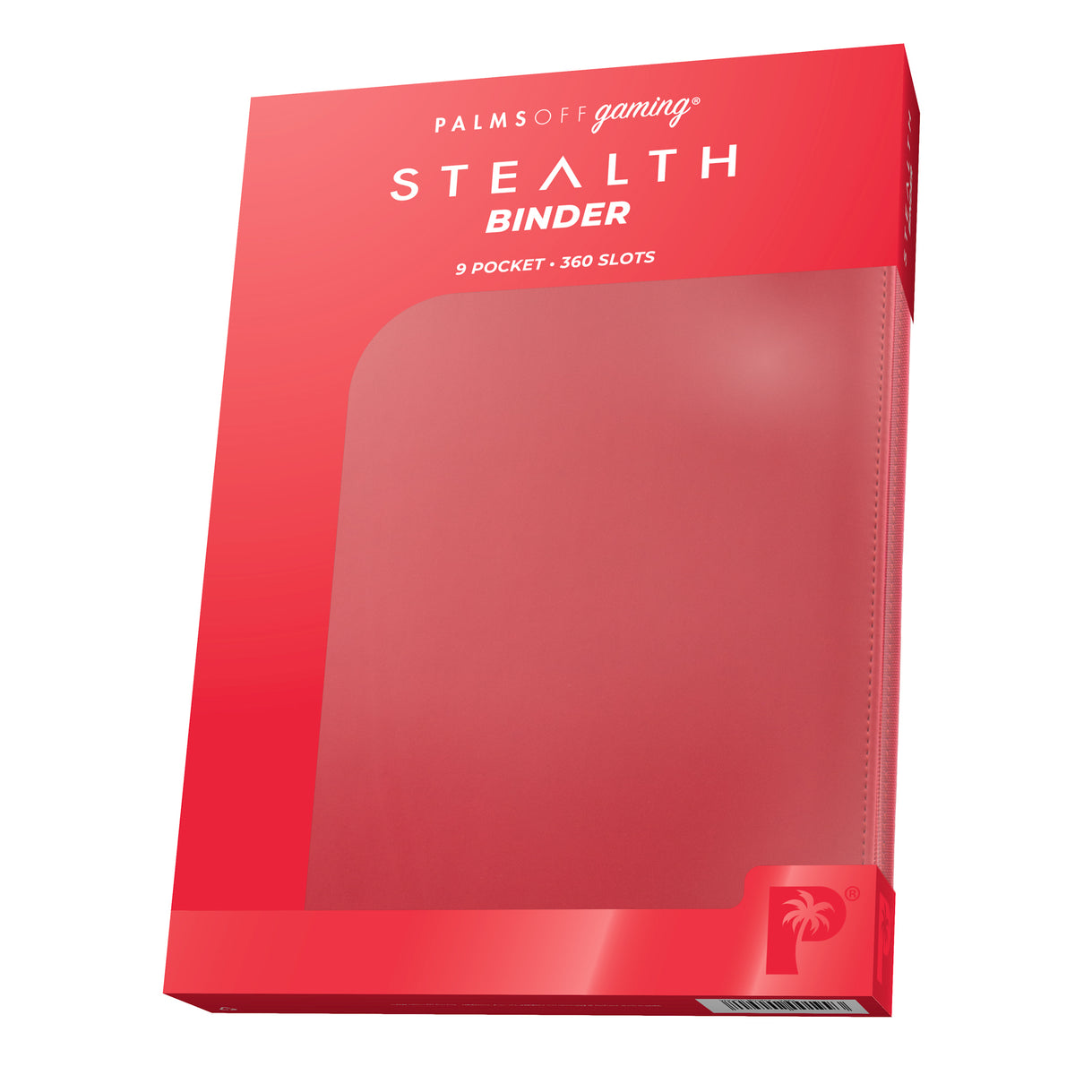 STEALTH 9-Pocket Zip Trading Card Binder - Red [Palms Off Gaming]
