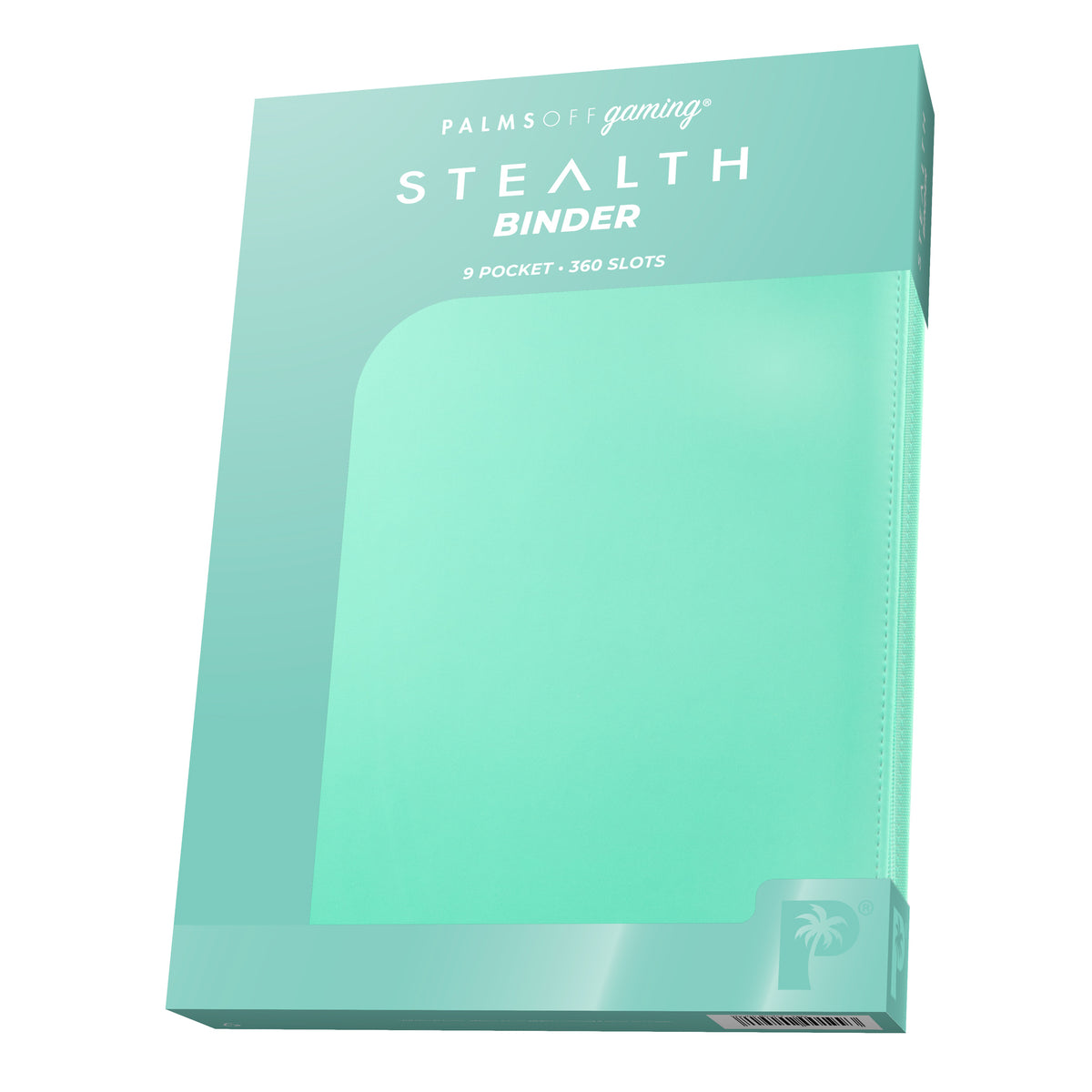 STEALTH 9-Pocket Zip Trading Card Binder - Turquoise [Palms Off Gaming]
