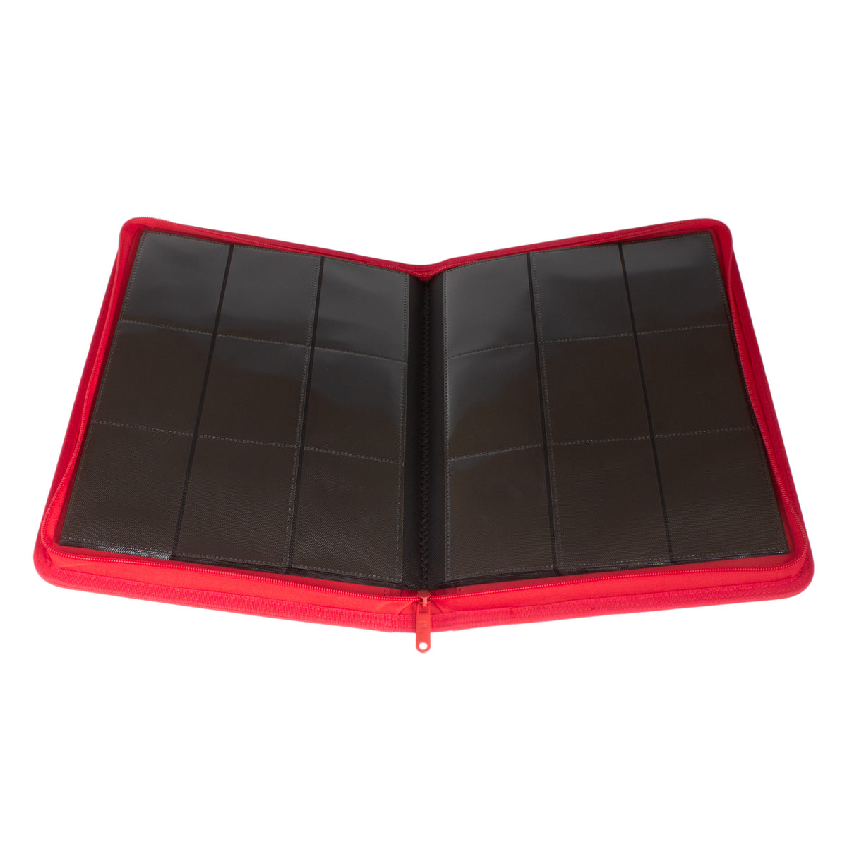 STEALTH 9-Pocket Zip Trading Card Binder - Red [Palms Off Gaming]