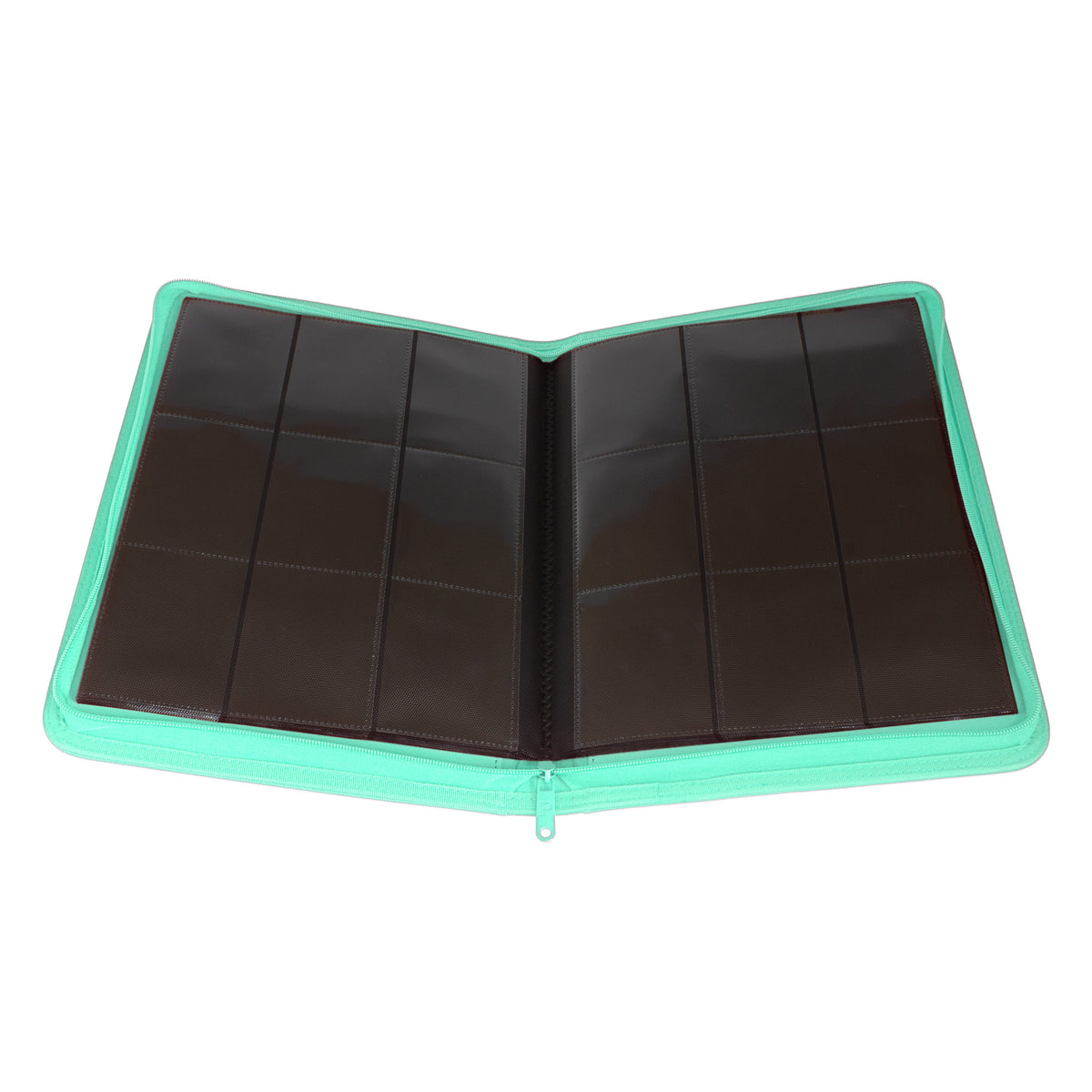 STEALTH 9-Pocket Zip Trading Card Binder - Turquoise [Palms Off Gaming]