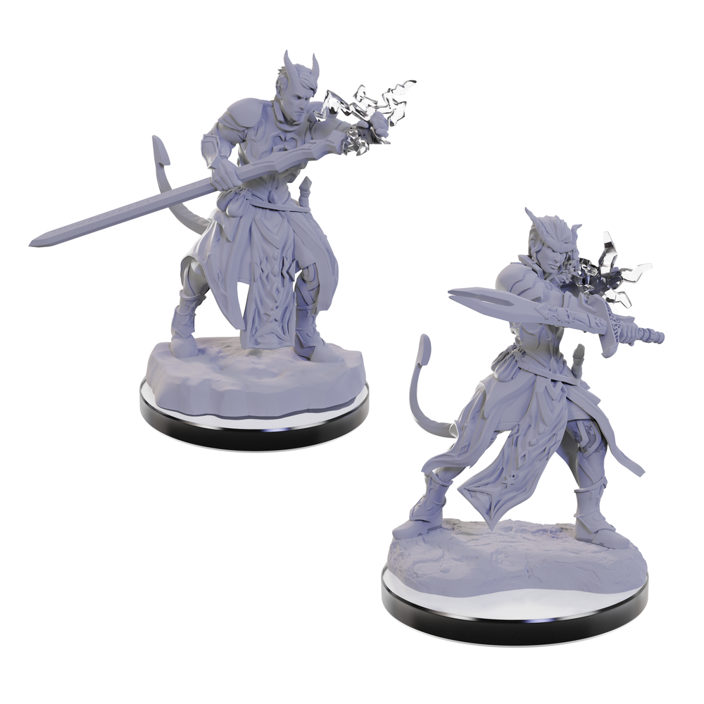 Tiefling Warlocks [D&amp;D Nolzur&#39;s Marvelous Unpainted Miniatures]