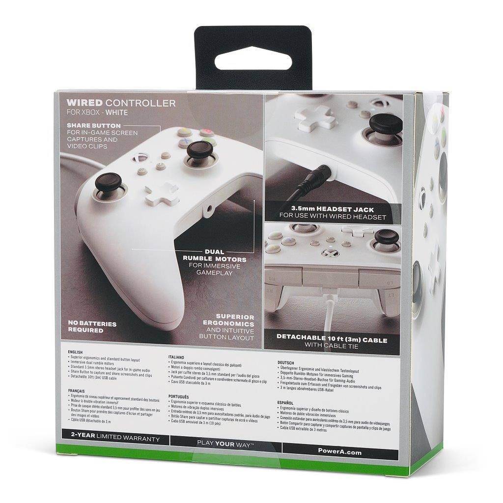 PowerA Wired Controller for Xbox Series X|S - White - Goldfields Toys ...