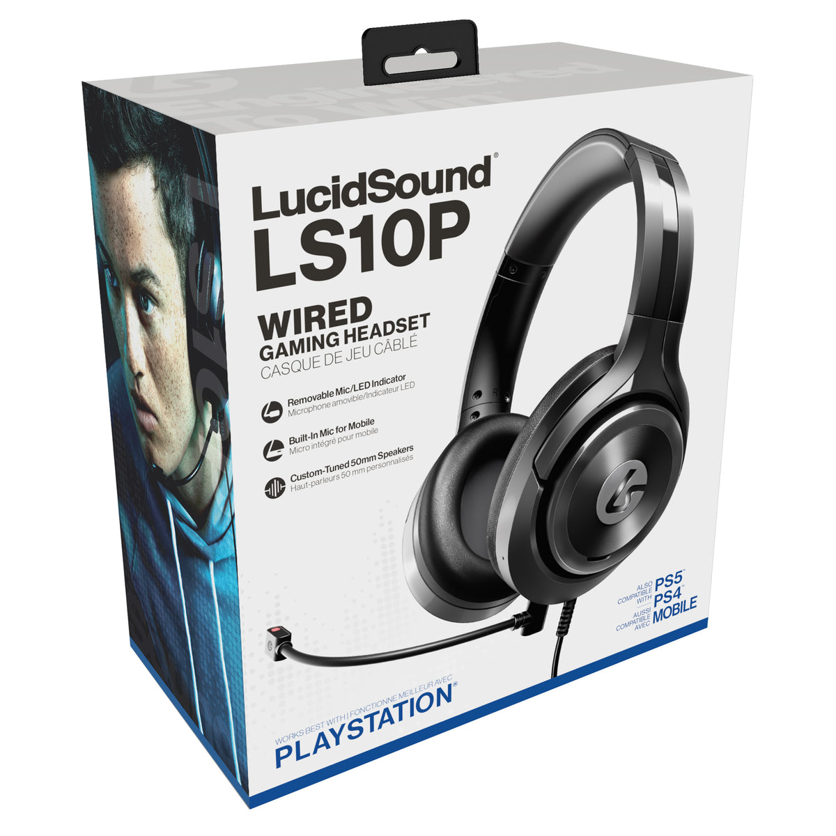 LucidSound LS10P Wired Stereo Gaming Headset with Mic for PlayStation - Black