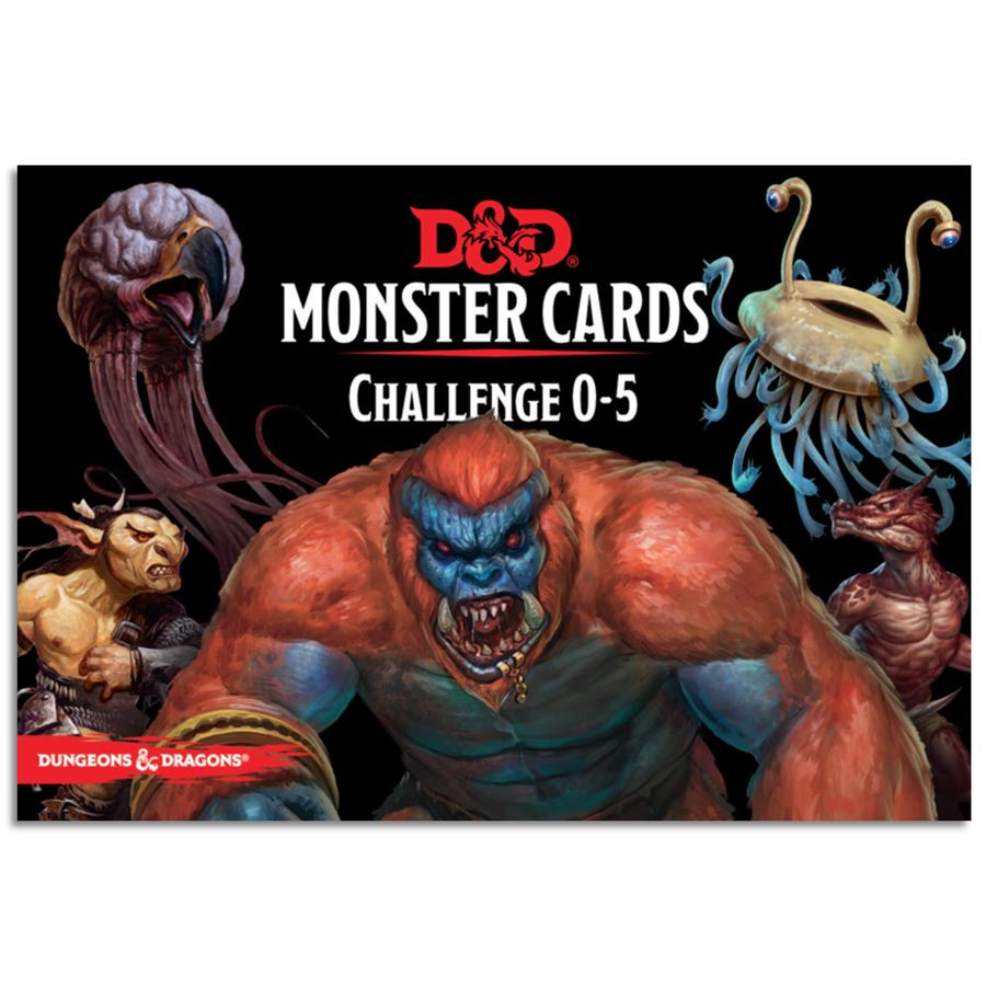 D&amp;D Monster Cards - Challenge 0-5 (179 Cards)
