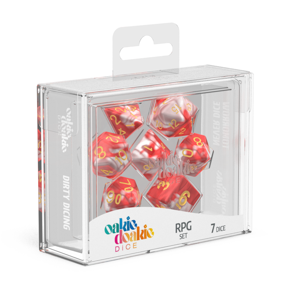 Oakie Doakie Dice Gemidice - Red Sky RPG Dice Set