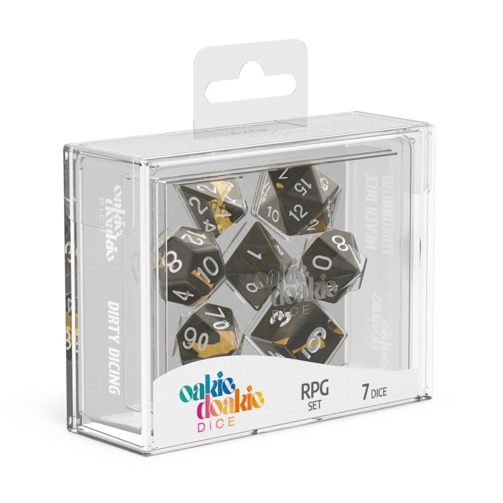 Oakie Doakie Dice Enclave - Amber RPG Dice Set