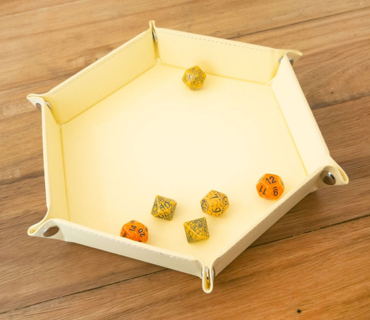 Hex Dice Tray 8" - Yellow (LPG Essentials)