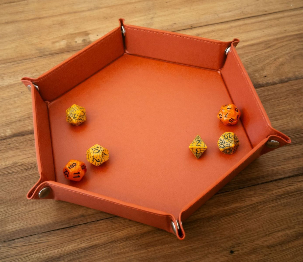 Hex Dice Tray 8" - Red (LPG Essentials)