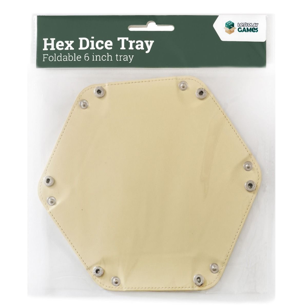 Hex Dice Tray 6&quot; - Yellow (LPG Essentials)