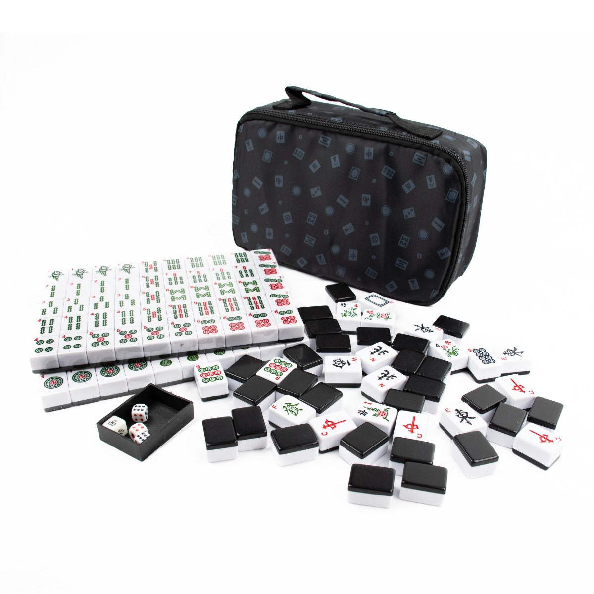 New Mahjong Set Complete in Vinyl Storage Case Comes With All 