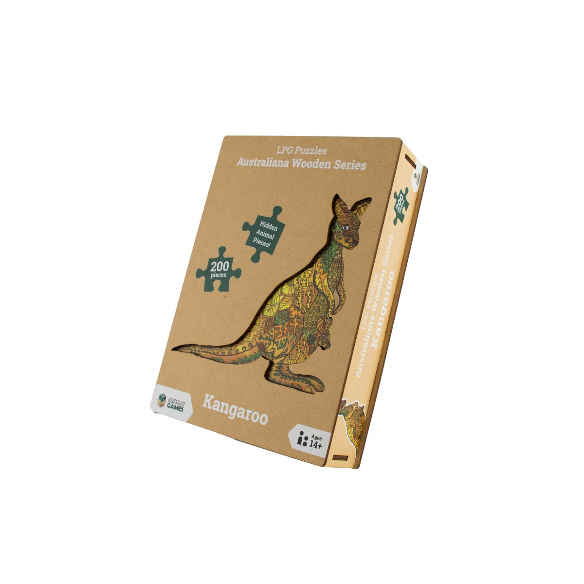 Kangaroo 200pc - Australiania Wooden Series (LPG Puzzles)