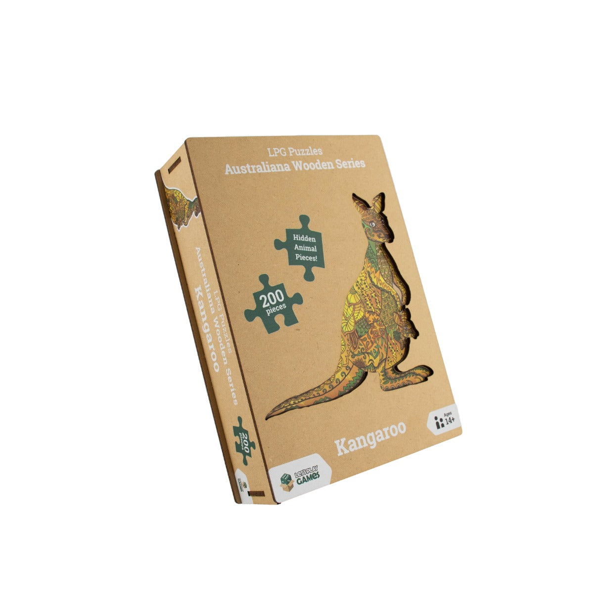 Kangaroo 200pc - Australiania Wooden Series (LPG Puzzles)