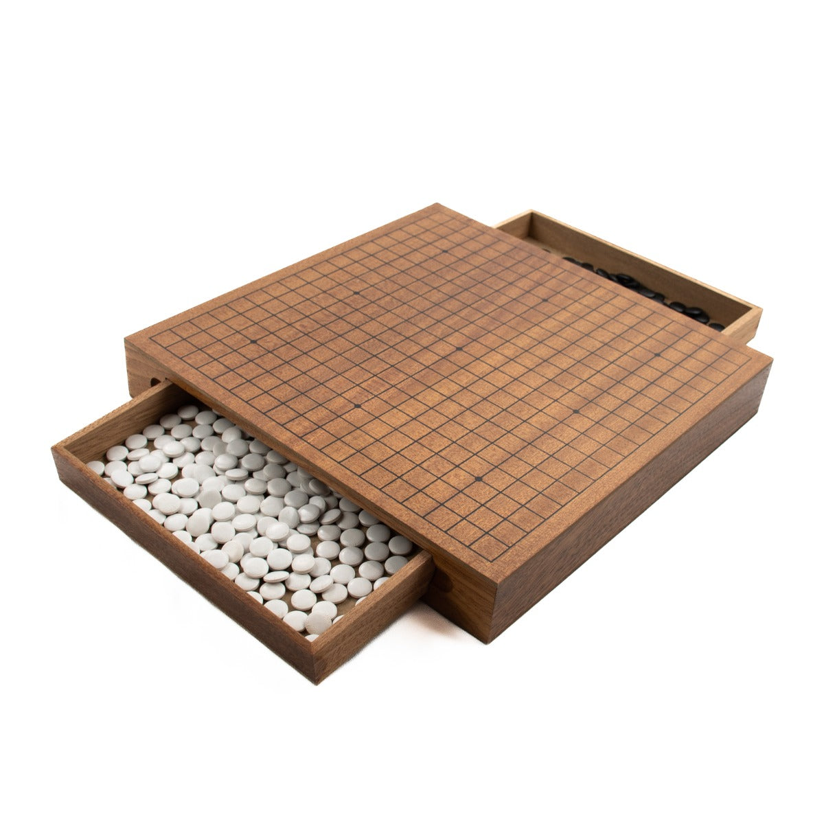 Go / Weiqi - 30cm Wooden Set with Drawers (Lets Play Games)