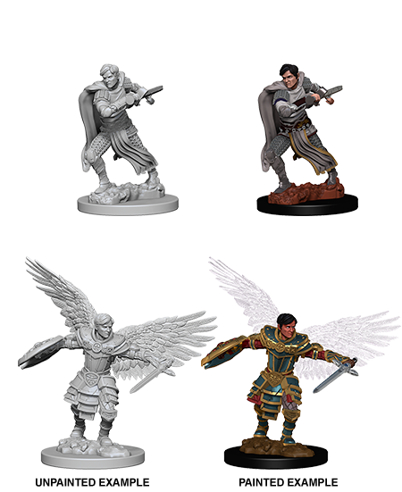 D&amp;D - Male Aasimar Fighter (Nolzurs Marvelous Unpainted Miniatures)