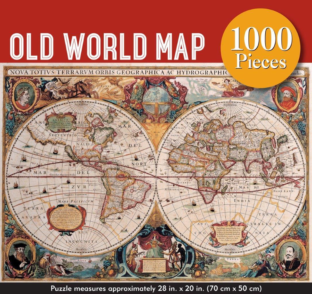 Peter Pauper Puzzle Old World Map 1000pc